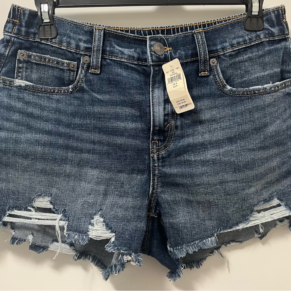 Aerie Stylish Blue Denim Shorts